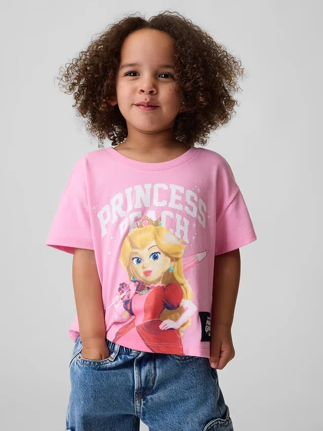T-shirt à motif Princesse Peach pour tout-petits