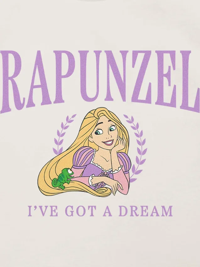 T-shirt à motif « Rapunzel Collegiate » pour tout-petits