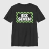 T-shirt à motif « Six Seven » à carreaux pour enfants