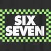 T-shirt à motif « Six Seven » à carreaux pour enfants