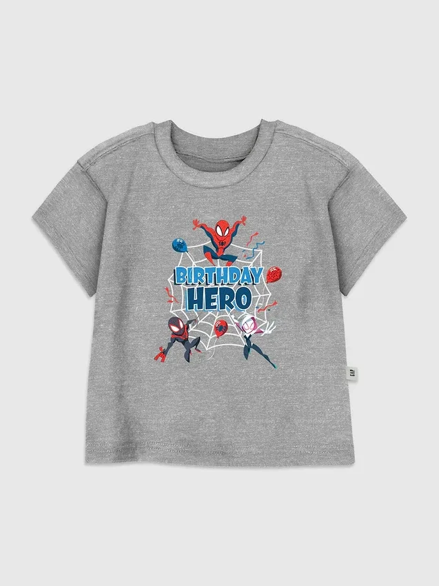 T-shirt à motif « Spider-Man Birthday Hero » pour tout-petits
