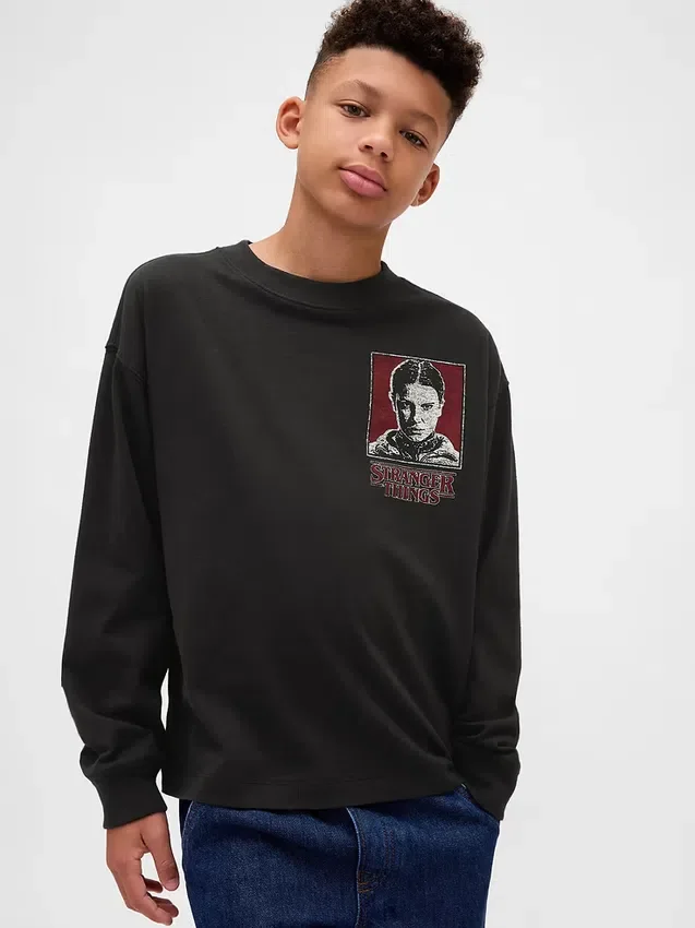 T-shirt à motif « Stranger Things » pour enfants