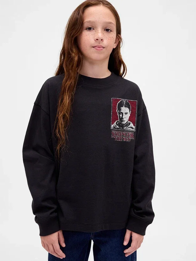 T-shirt à motif « Stranger Things » pour enfants
