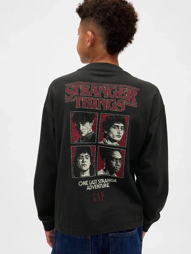 T-shirt à motif « Stranger Things » pour enfants