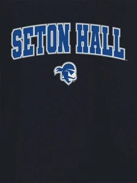 T-shirt noir à motif représentant le logo « Arch Logo » de l’université de Seton Hall