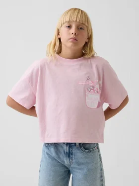 T-shirt oversize carré Hello Kitty pour enfants