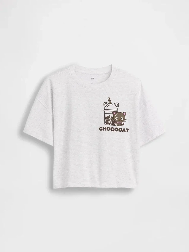T-shirt oversize carré Hello Kitty pour enfants