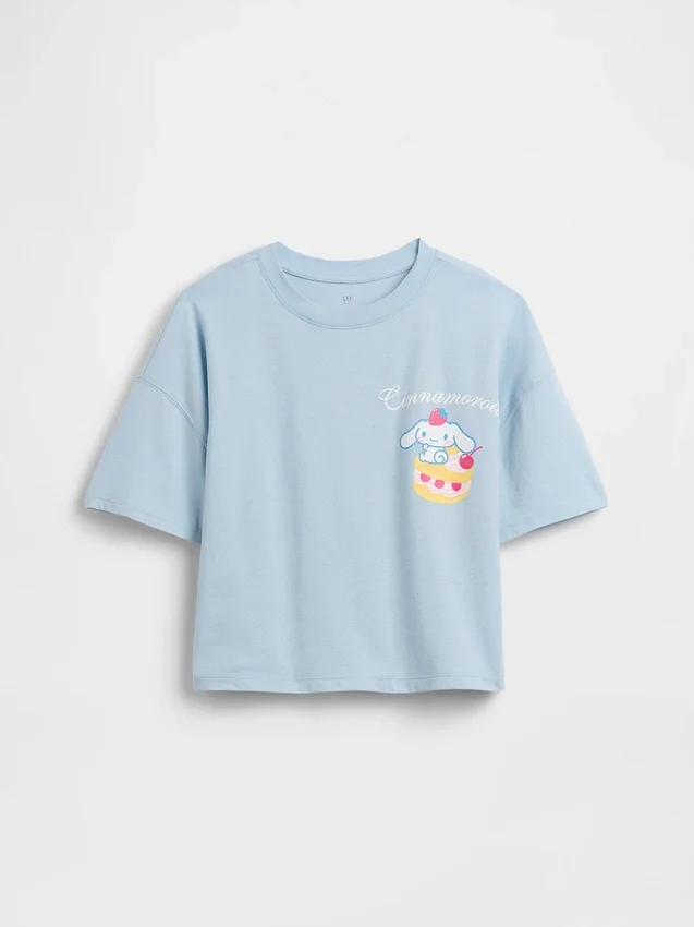 T-shirt oversize carré Hello Kitty pour enfants