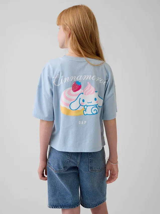 T-shirt oversize carré Hello Kitty pour enfants