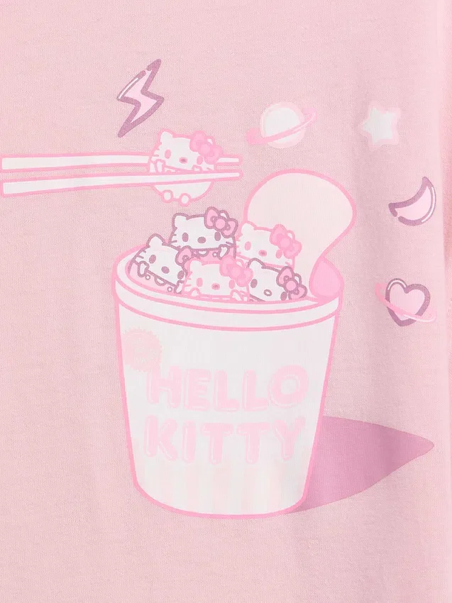 T-shirt oversize carré Hello Kitty pour enfants