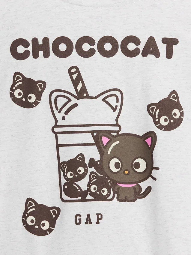 T-shirt oversize carré Hello Kitty pour enfants
