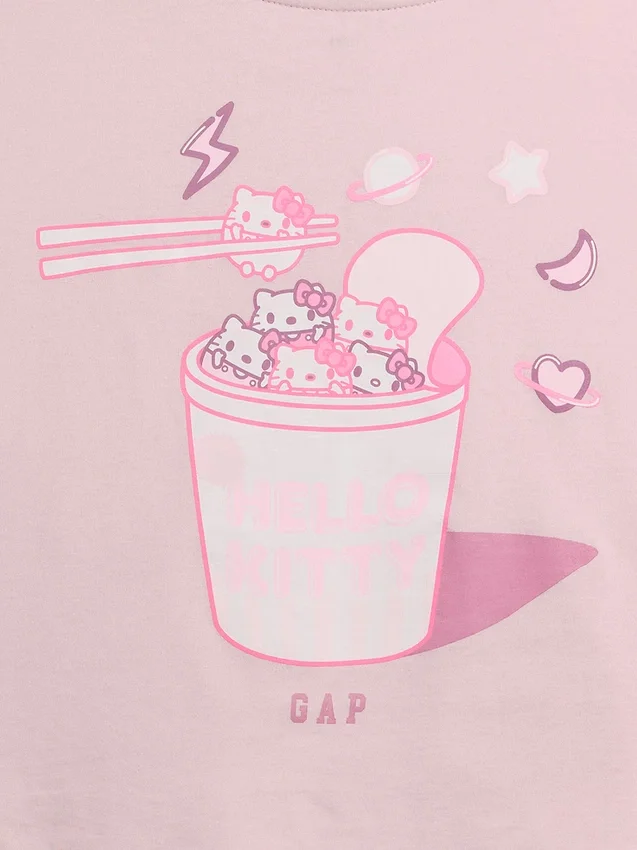 T-shirt oversize carré Hello Kitty pour enfants