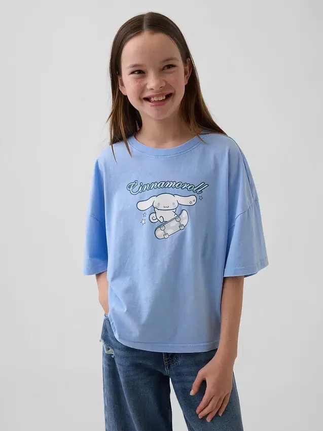 T-shirt oversize carré Sanrio pour enfants