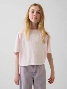 T-shirt oversize à col large pour enfant