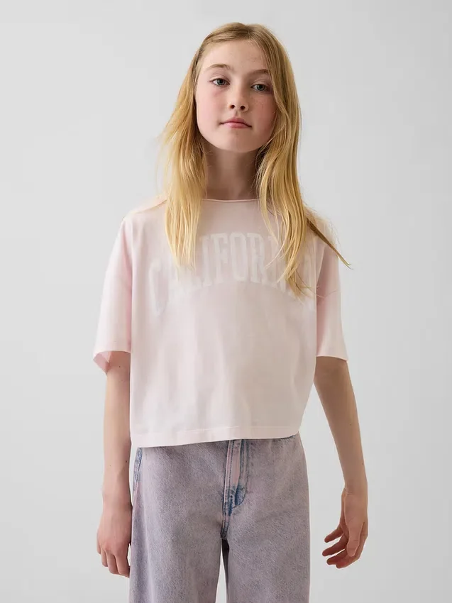 T-shirt oversize à col large pour enfant