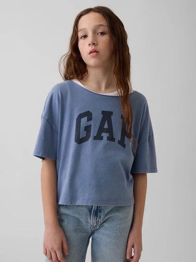 T-shirt oversize à col large pour enfant