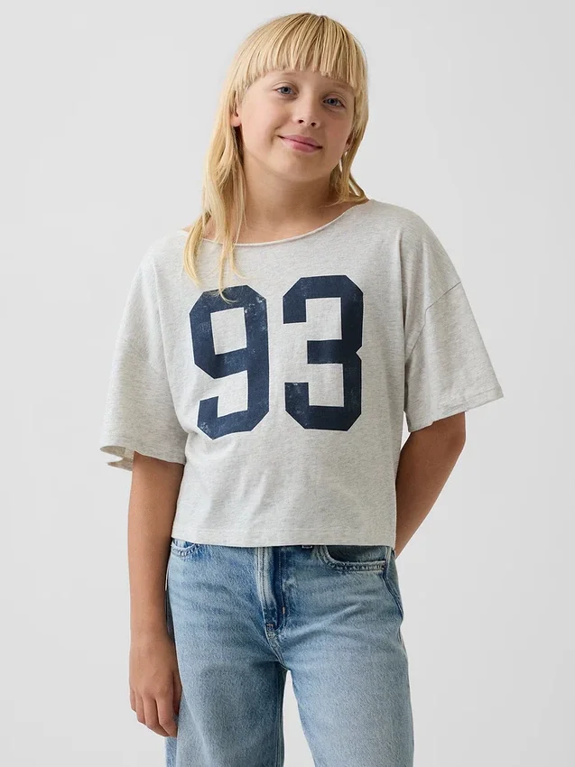 T-shirt oversize à col large pour enfant