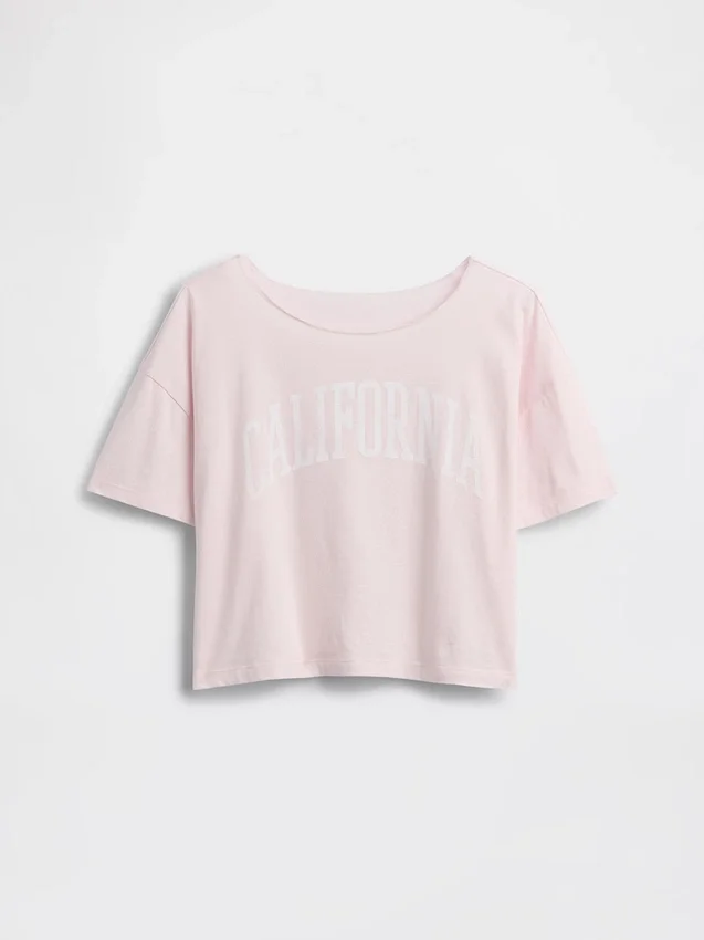 T-shirt oversize à col large pour enfant