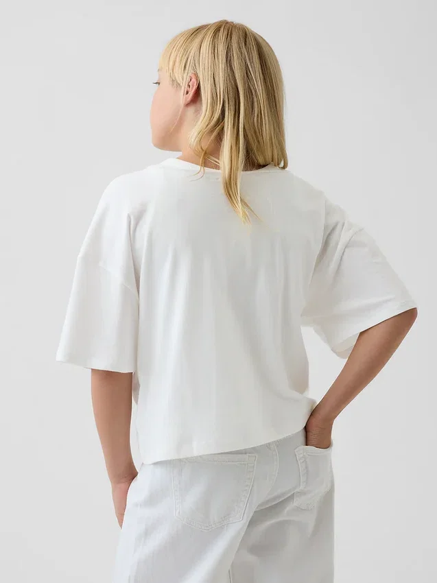 T-shirt oversize à col large pour enfant