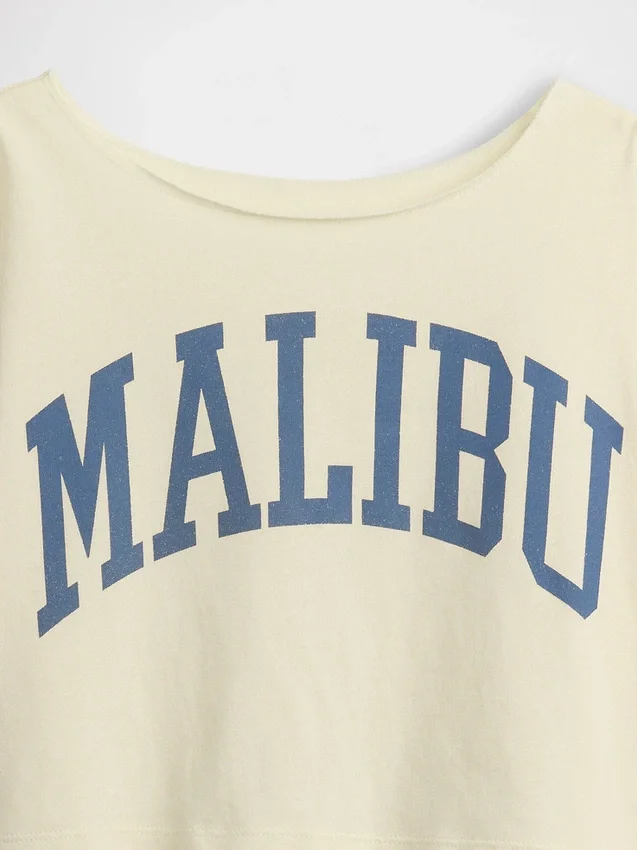 T-shirt oversize à col large pour enfant
