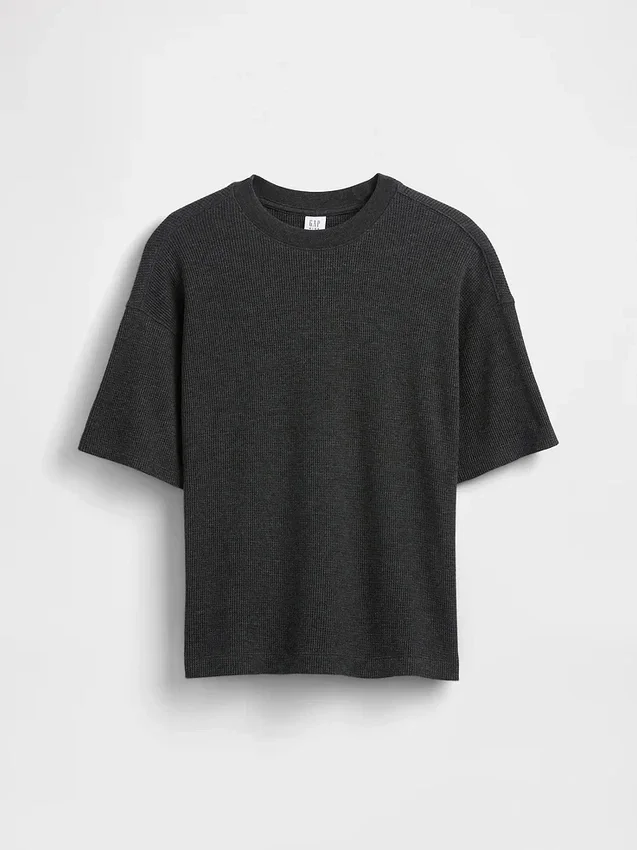 T-shirt oversize en maille gaufrée pour enfant
