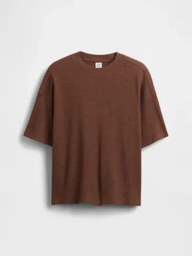 T-shirt oversize en maille gaufrée pour enfant