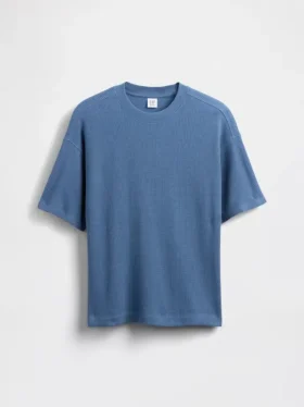 T-shirt oversize en maille gaufrée pour enfant