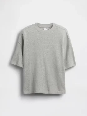 T-shirt oversize en maille gaufrée pour enfant