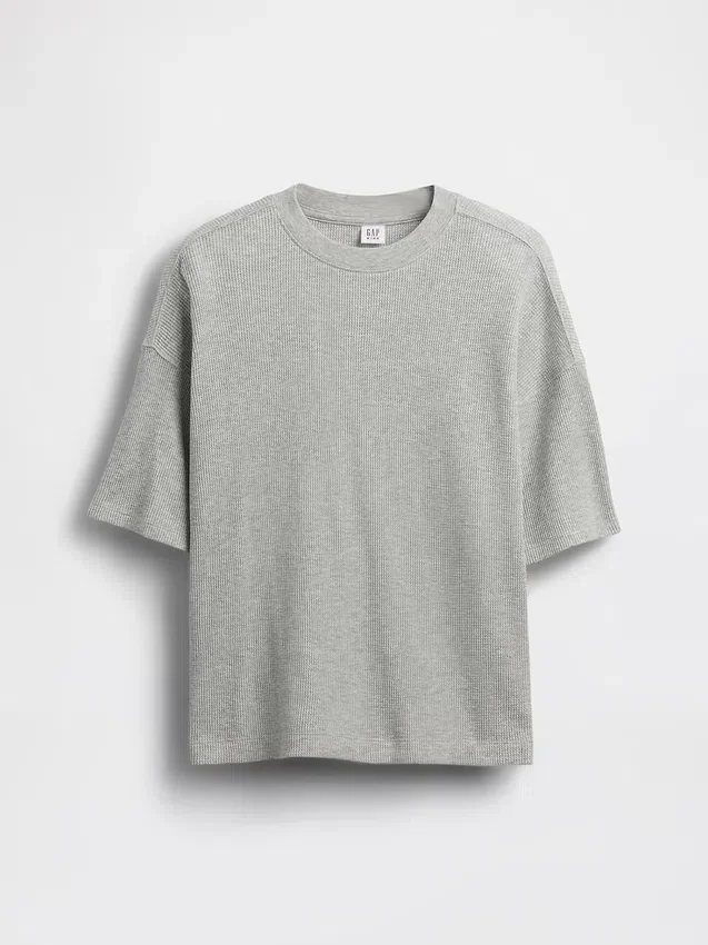 T-shirt oversize en maille gaufrée pour enfant