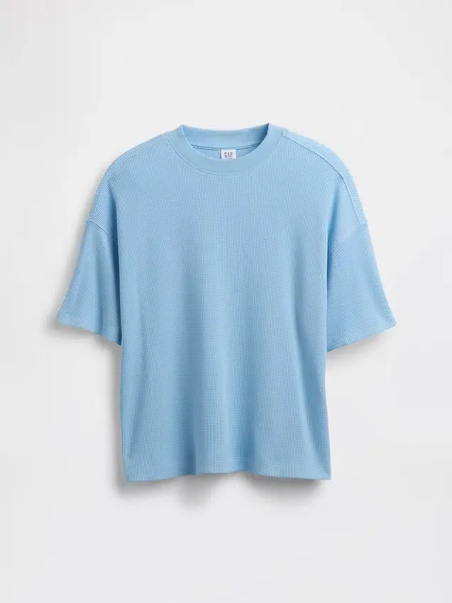 T-shirt oversize en maille gaufrée pour enfant