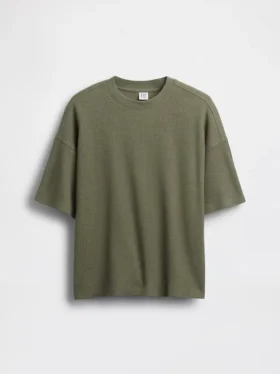 T-shirt oversize en maille gaufrée pour enfant