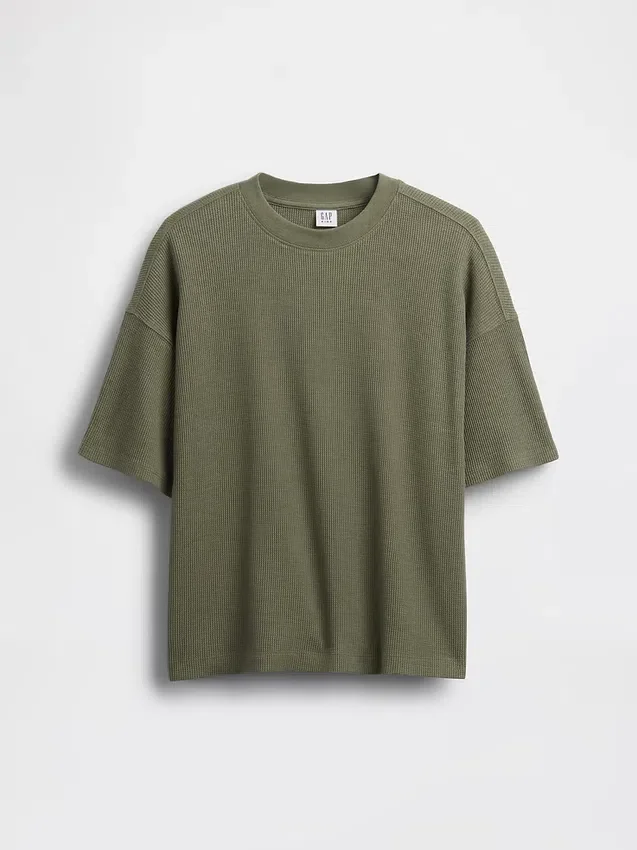 T-shirt oversize en maille gaufrée pour enfant