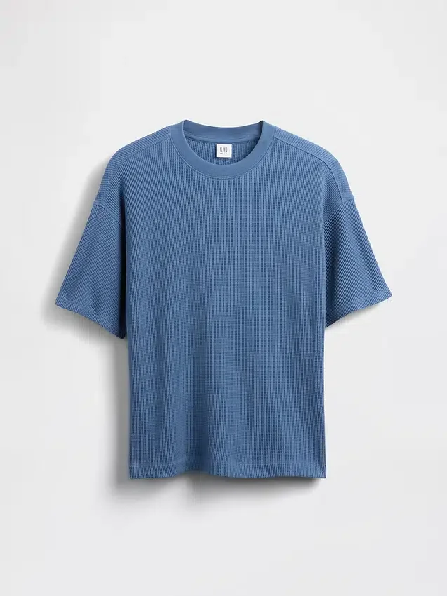T-shirt oversize en maille gaufrée pour enfant