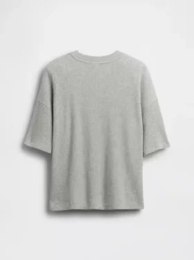 T-shirt oversize en maille gaufrée pour enfant