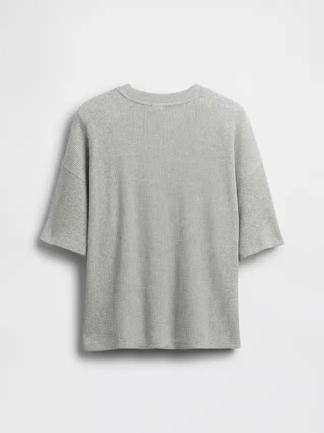 T-shirt oversize en maille gaufrée pour enfant