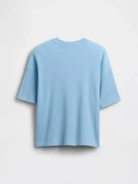 T-shirt oversize en maille gaufrée pour enfant