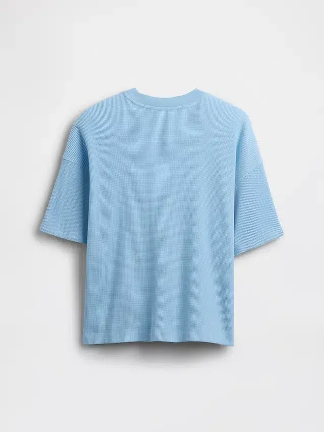 T-shirt oversize en maille gaufrée pour enfant