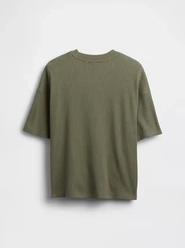 T-shirt oversize en maille gaufrée pour enfant