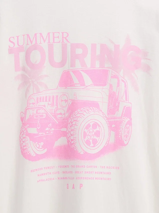 T-shirt oversize Jeep pour enfants