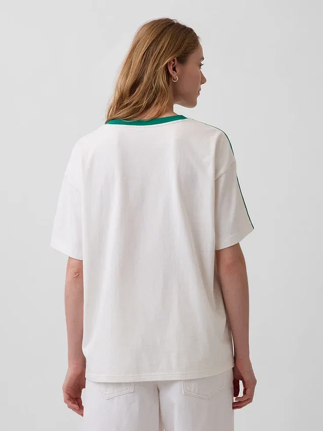 T-shirt oversize à logo « Varsity »