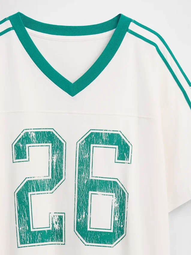 T-shirt oversize à logo « Varsity »