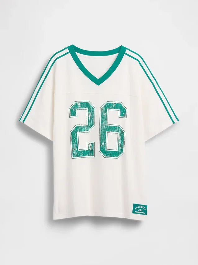 T-shirt oversize à logo « Varsity »