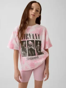 T-shirt oversize Nirvana pour enfant