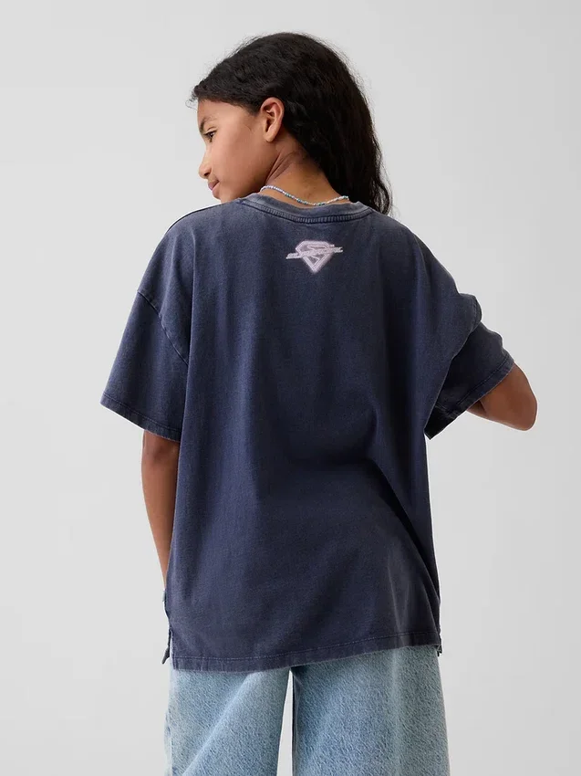 T-shirt oversize Supergirl pour enfant
