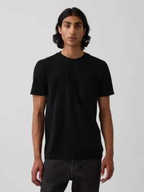 T-shirt à poche en coton bio pour adulte