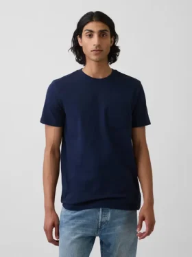 T-shirt à poche en coton bio pour adulte