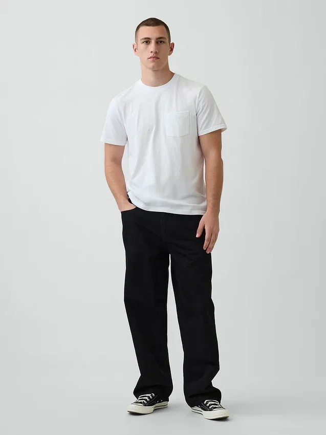 T-shirt à poche en coton bio pour adulte