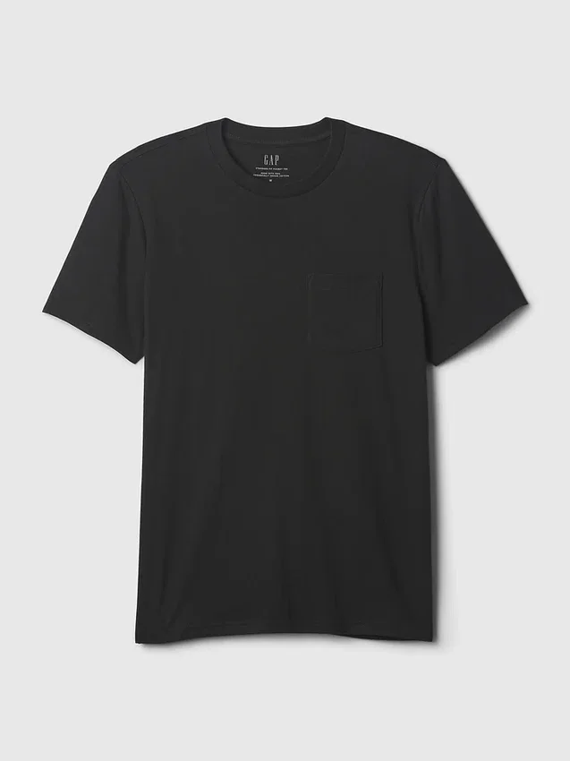 T-shirt à poche en coton bio pour adulte