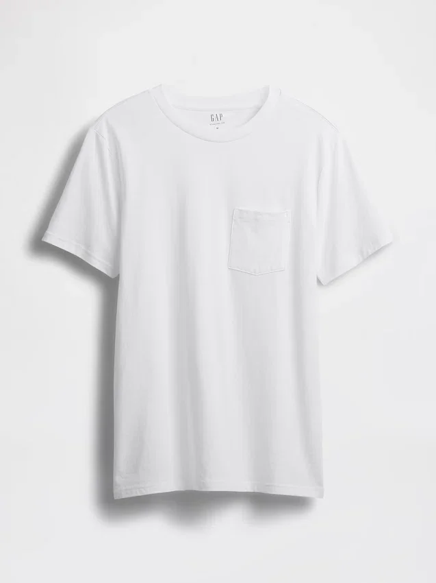 T-shirt à poche en coton bio pour adulte
