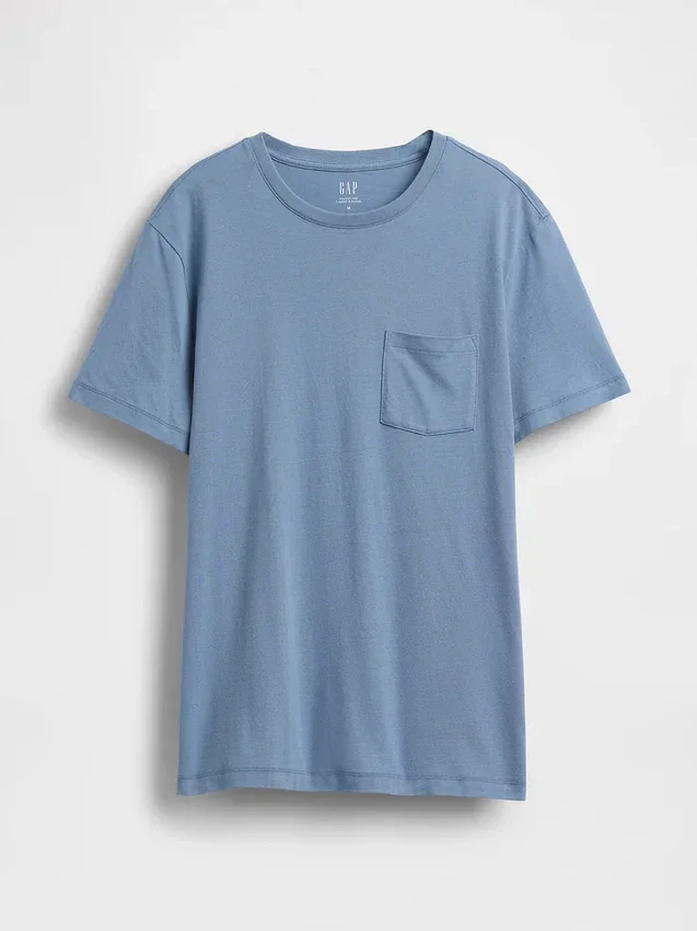 T-shirt à poche en coton bio pour adulte